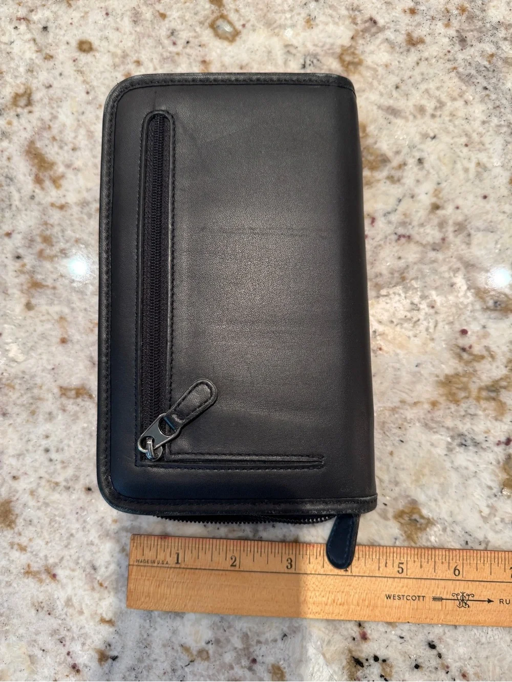 Coach vintage Black Zip-Around Leather Portfolio Case - Picture 6 of 6